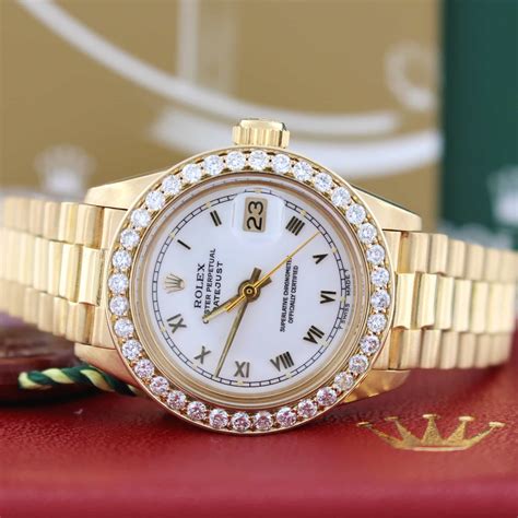 rolex datejust president diamond